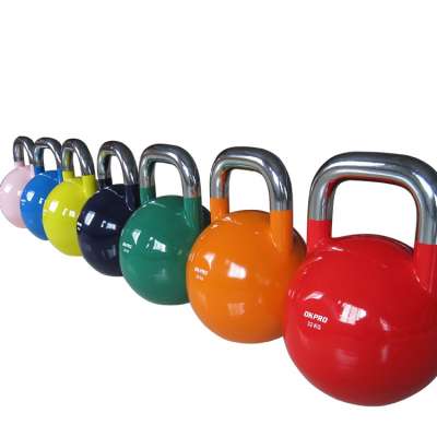 China Wholesale Top Grade Custom Logo Color Weight Competition Steel Kettlebell