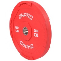 OKPRO Color Gym Fitness Weightlifting Plate Rubber Bumper Weight Plate