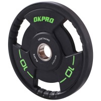 OKPRO Fitness PU Coated Urethane Weight Plates