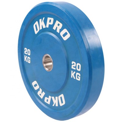 Power Training Barbell Rubber Bumper Weight Plates