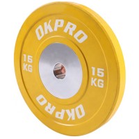 Fitness Competition Weight lifting Barbell Color Rubber Bumper Plate